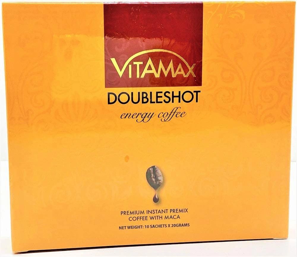 VitaMax DoubleShot Energy Instant Premix Coffee with MACA